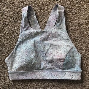 Lululemon Fast & Free Sports Bra (Nulux), Summer Haze Multi, Size 8